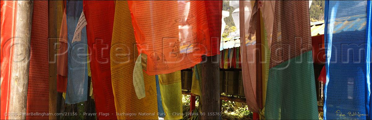 Peter Bellingham Photography Prayer Flags - Jiuzhaigou National Park - China (PBH4 00 15576)